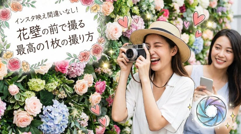 インスタ映え間違いなし！花壁の前で撮る最高の1枚の撮り方